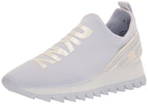 DKNY Women's Rubber Sole Knit Low-top Sneaker, Lavender, 10